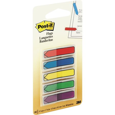 POST-IT FLAGS, ARROW, 1/2"", 100, STNDRD PK MMM684ARR1